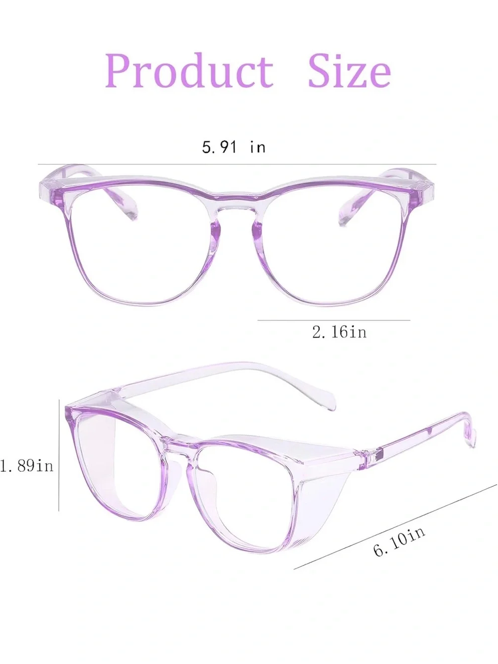 3 PCS Safety Glasses Goggles For Women Nurses Protective Eyewear,Anti Fog Saf...